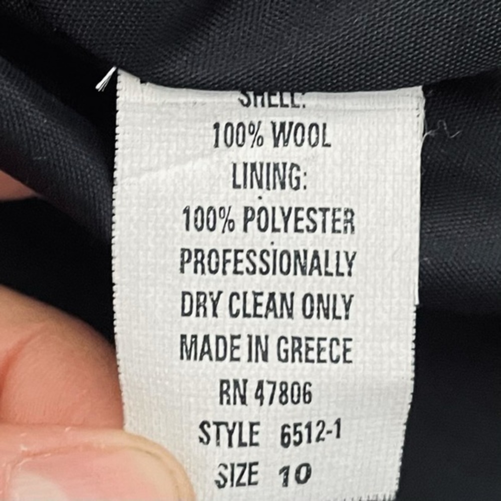 Oleg Cassini VTG Wool Double Breasted Blazer *Greece* - Picture 11 of 12